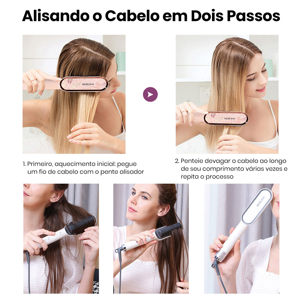 KSKIN Escova alisadora de cabelo KD380